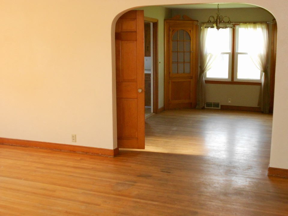 living room and dining room
