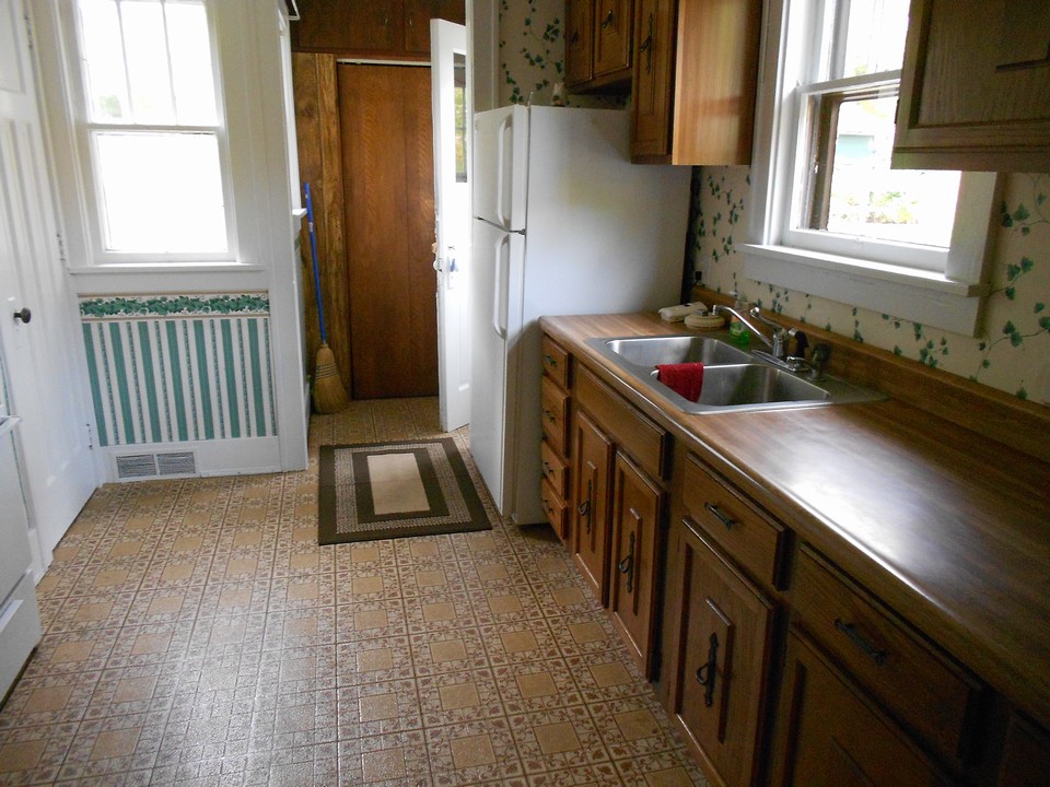 kitchen and entry way