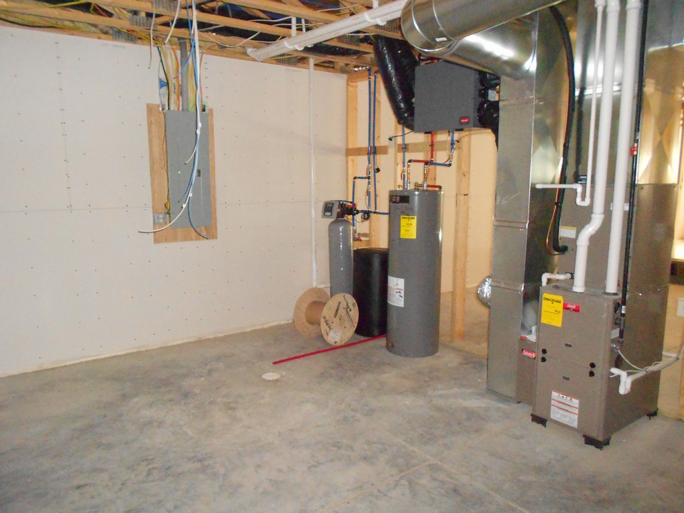 utilities water softener and water heater already installed.