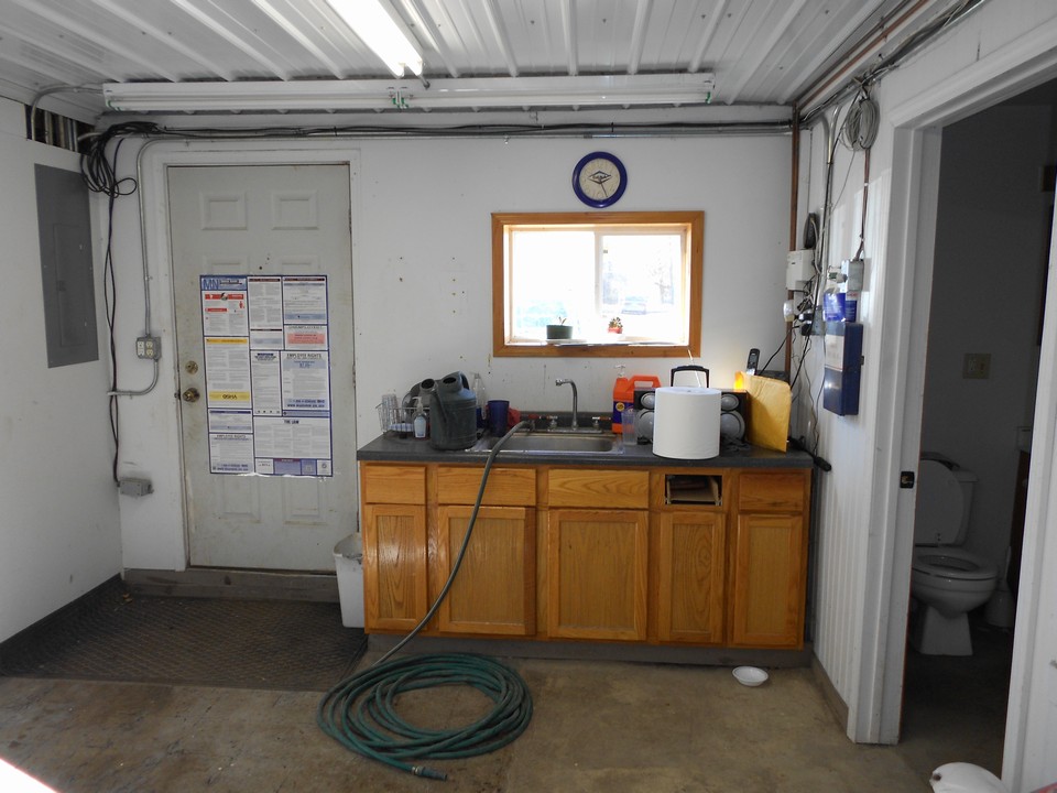 entrance and sink