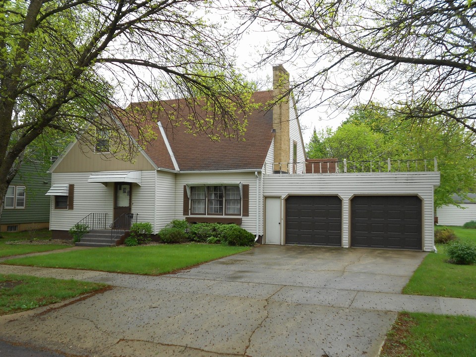 front of home great location and 2 car attached garage