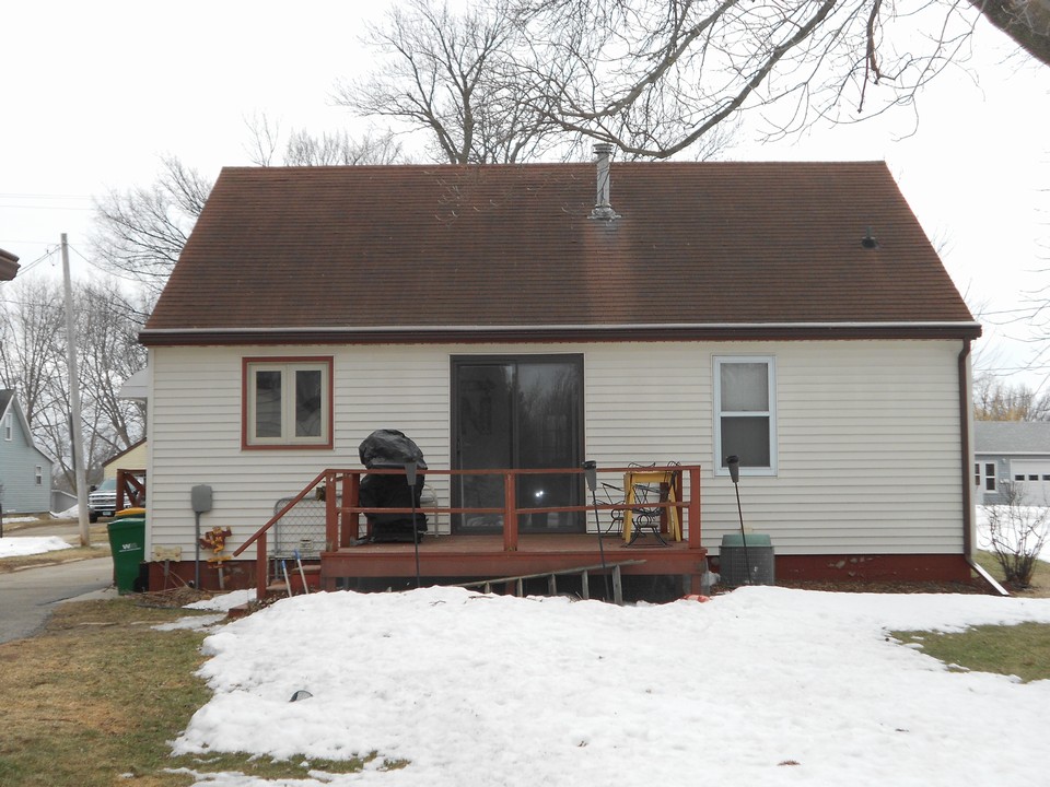 back of home deck and patio door