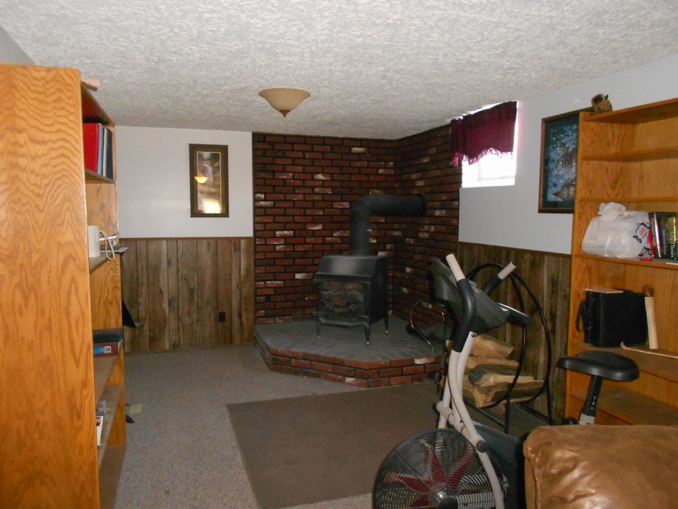 basement wood burning stove