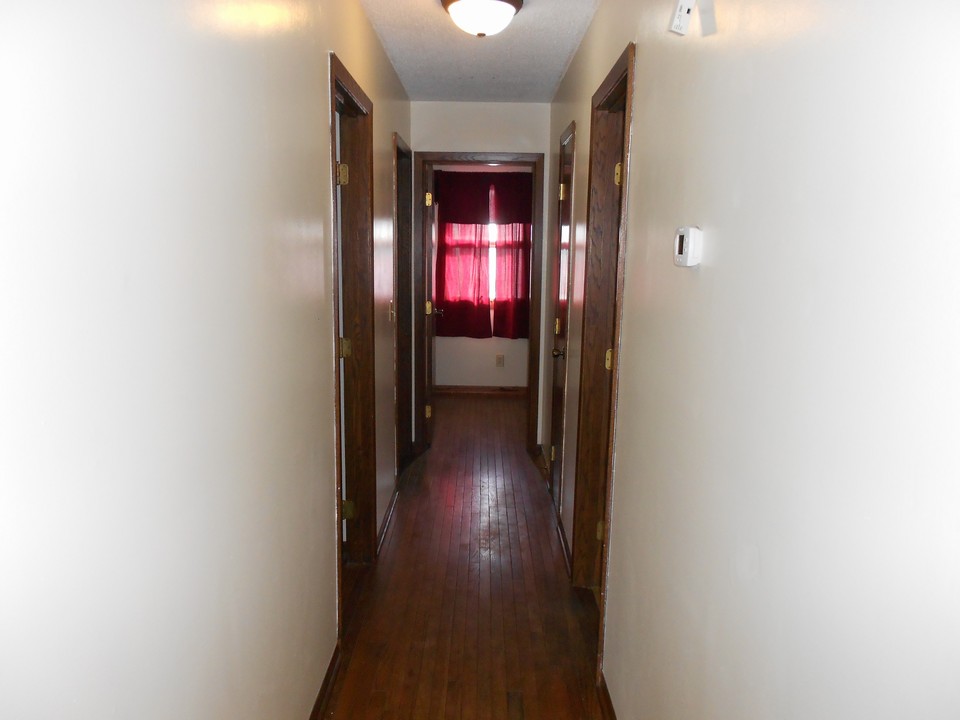hallway to the bedrooms and bathroom