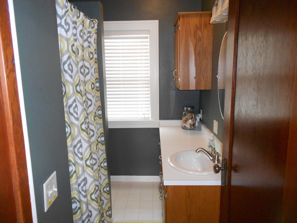 main floor bathroom with shower