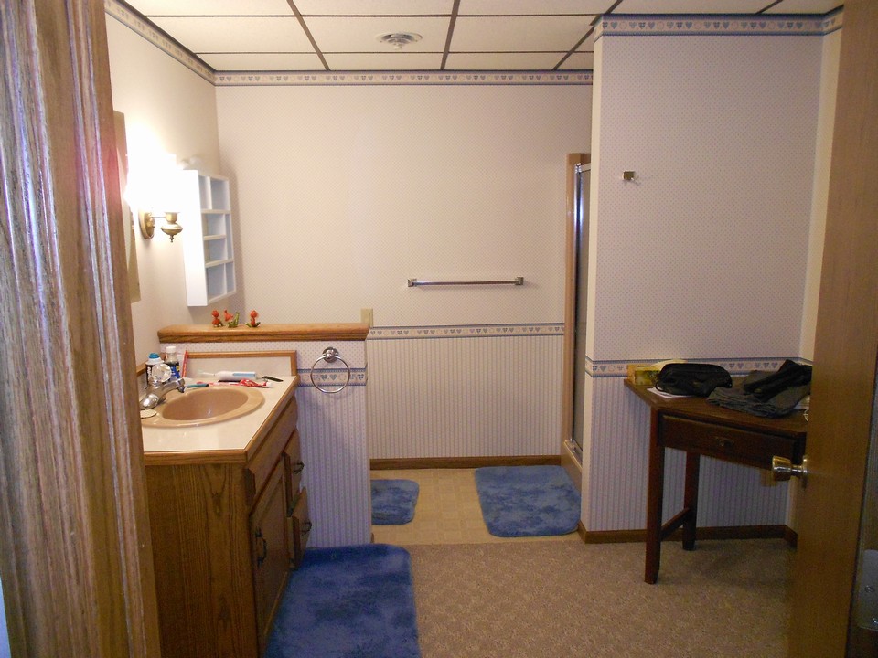 large basement bathroom