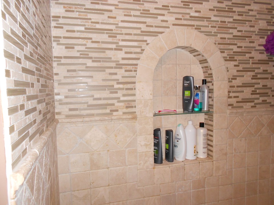 tile shower