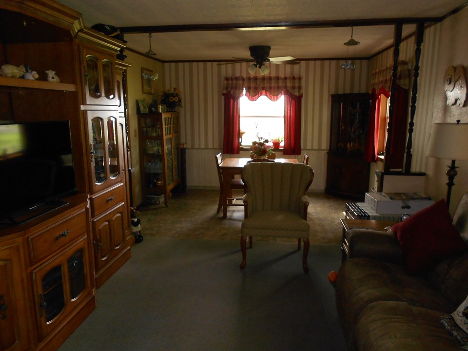 living and dining rooms