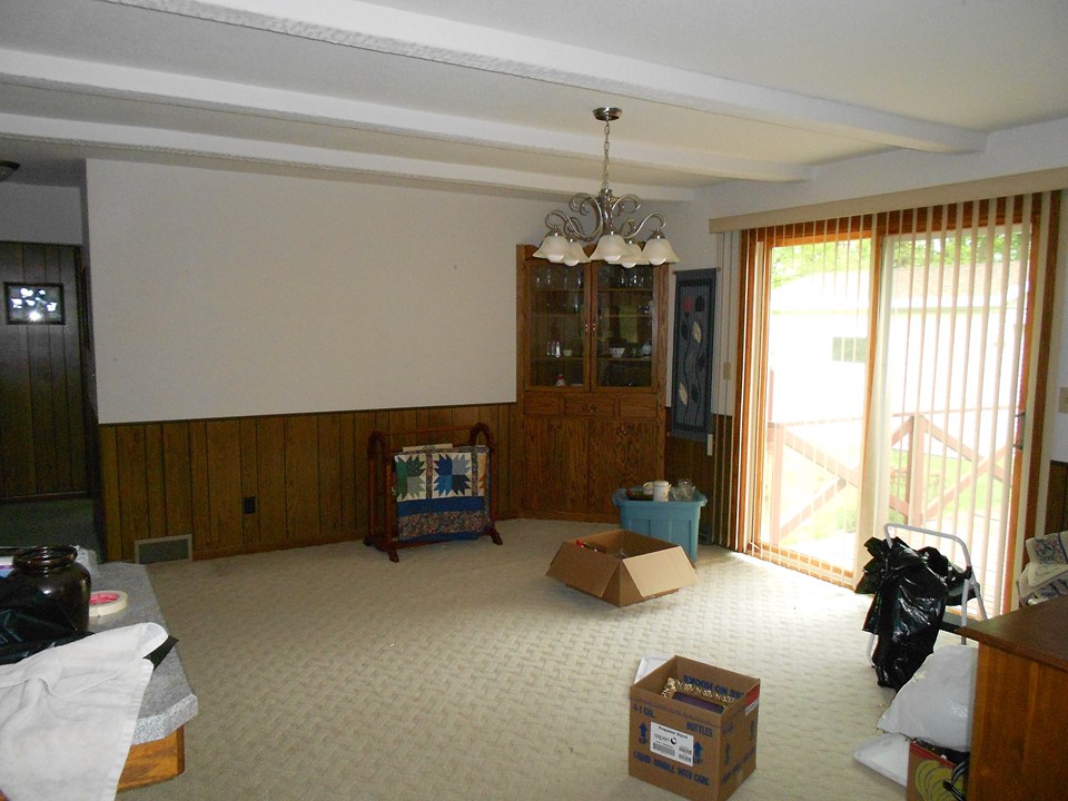 dining room patio door to deck