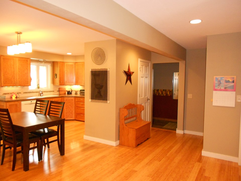 dining area and kitchen