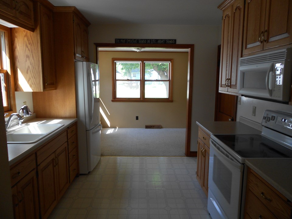 kitchen and dining room