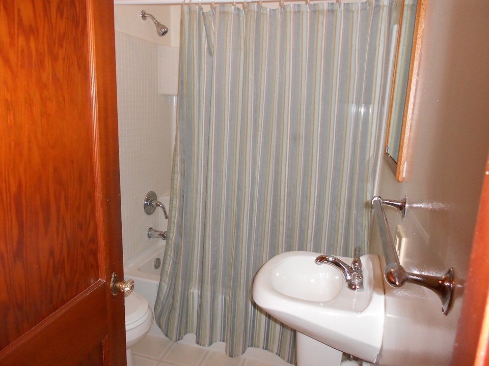 modern updated bathroom