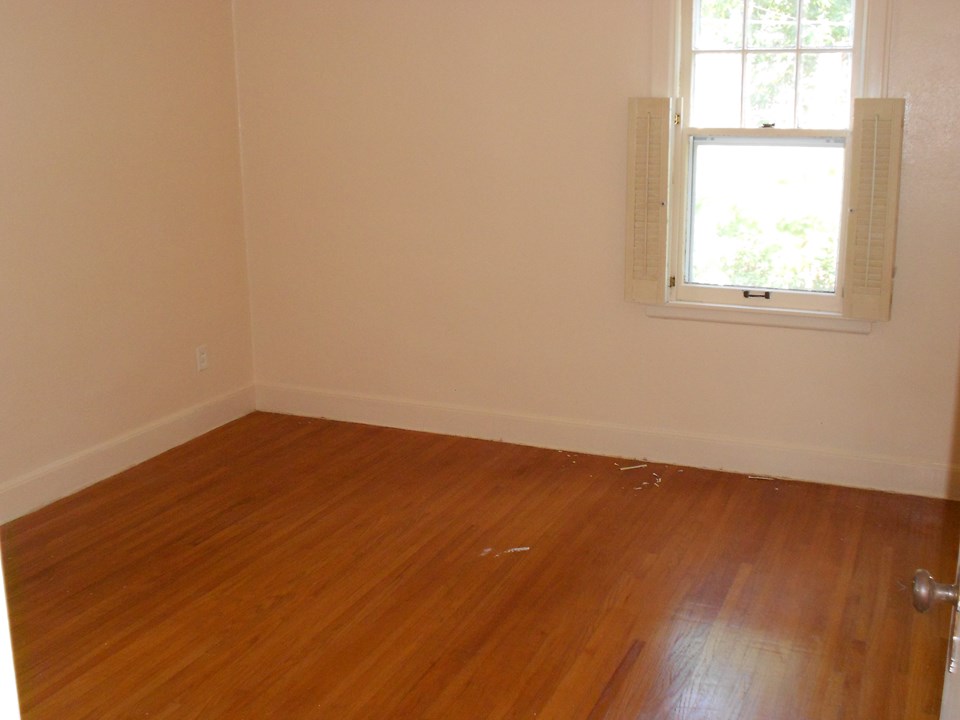 bedroom two hardwood floor