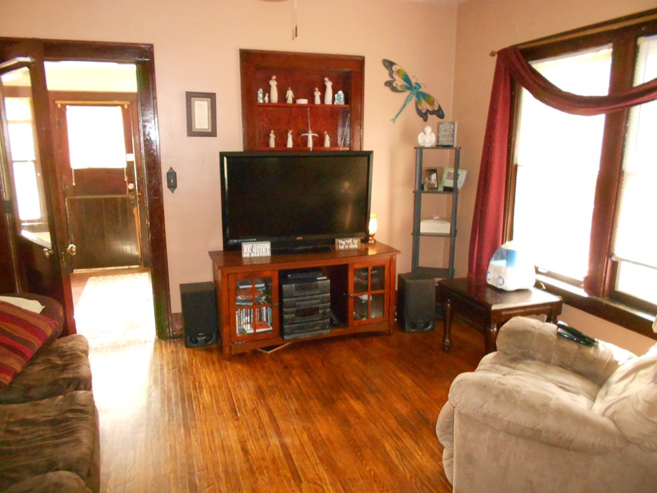living room hardwood floors on the main floor