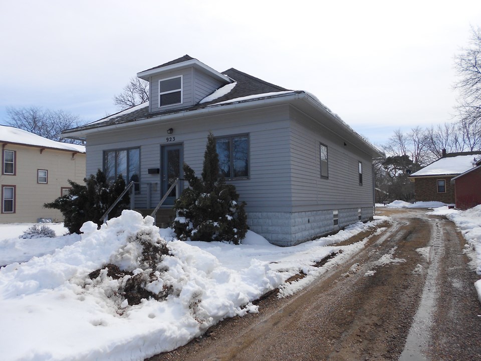 front of home roof is fairly new.  garage is behind the house.