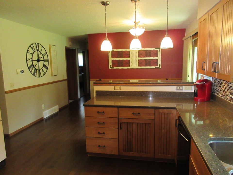 kitchen to the dining room