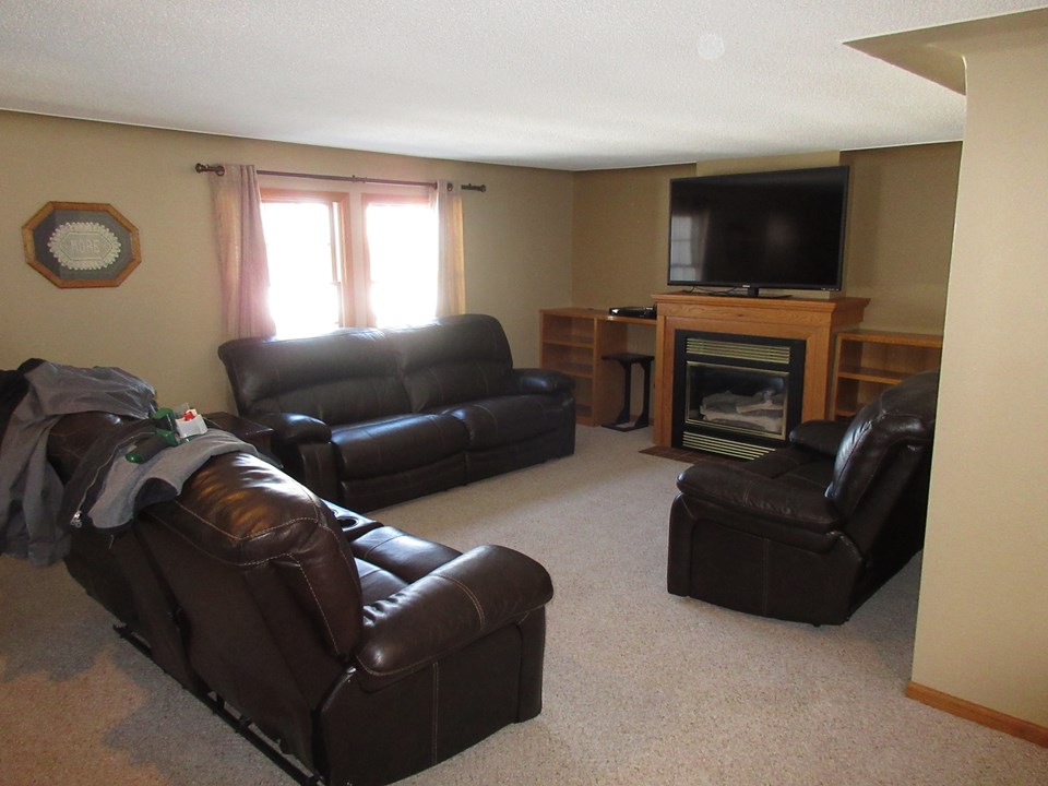 living room  gas fireplace