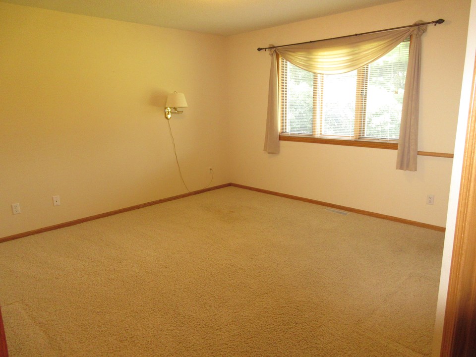 master bedroom  walk in closet and full bathroom