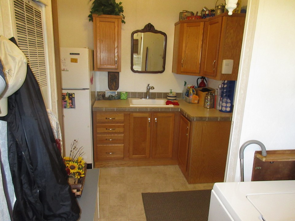 laundry area 9 x 13 this is the entrance from the garage also.