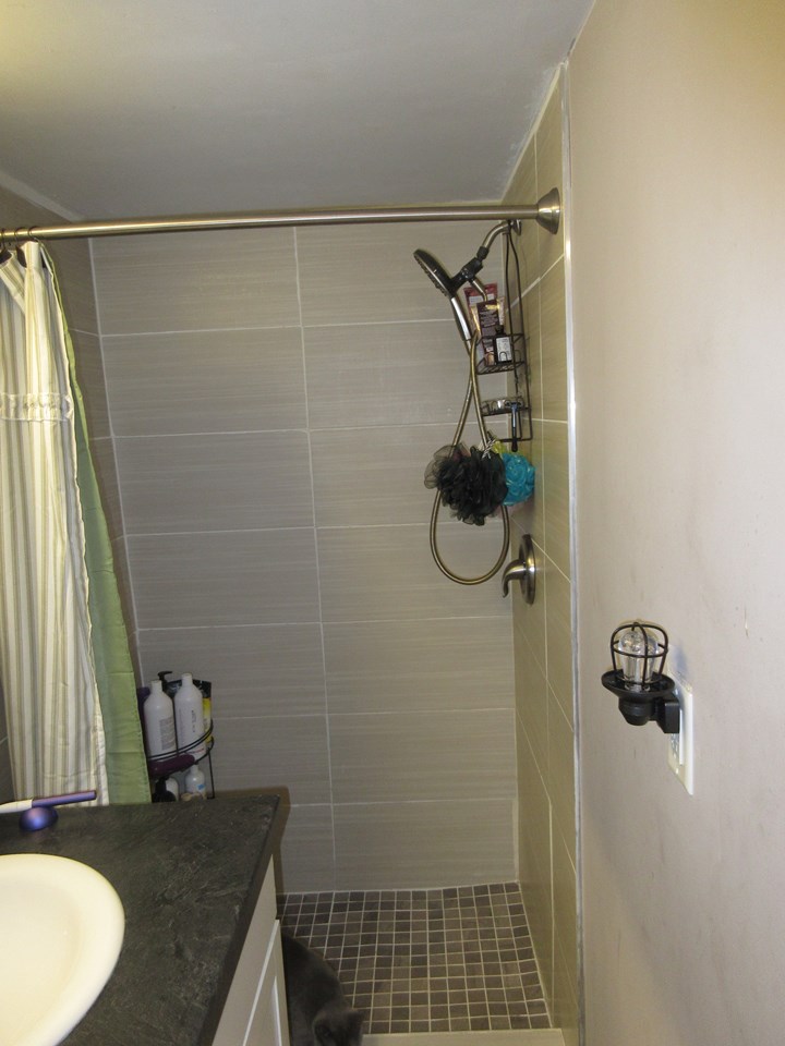 bathroom shower all newer tile