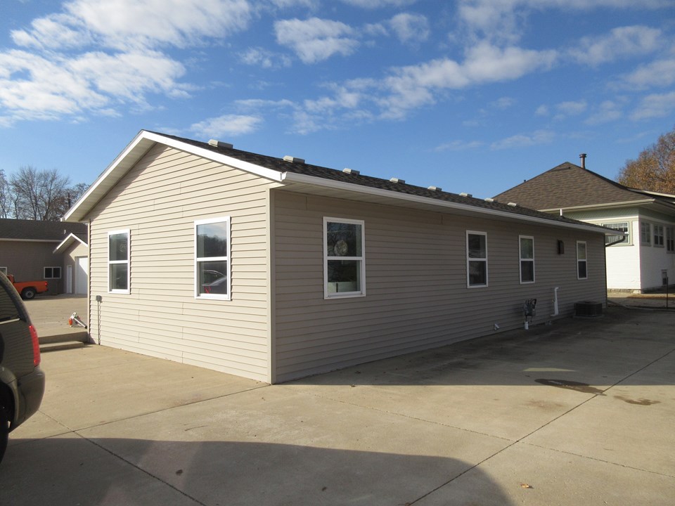 backside of office building