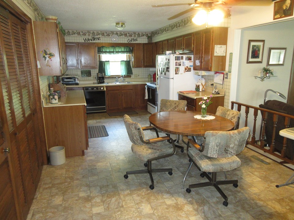 dining room and kitchen