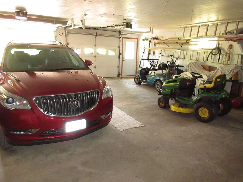 very large 2 car garage
