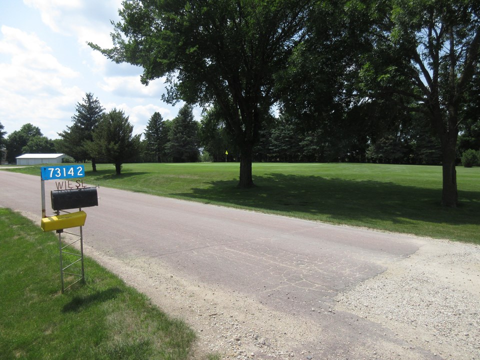 view from driveway number one green
