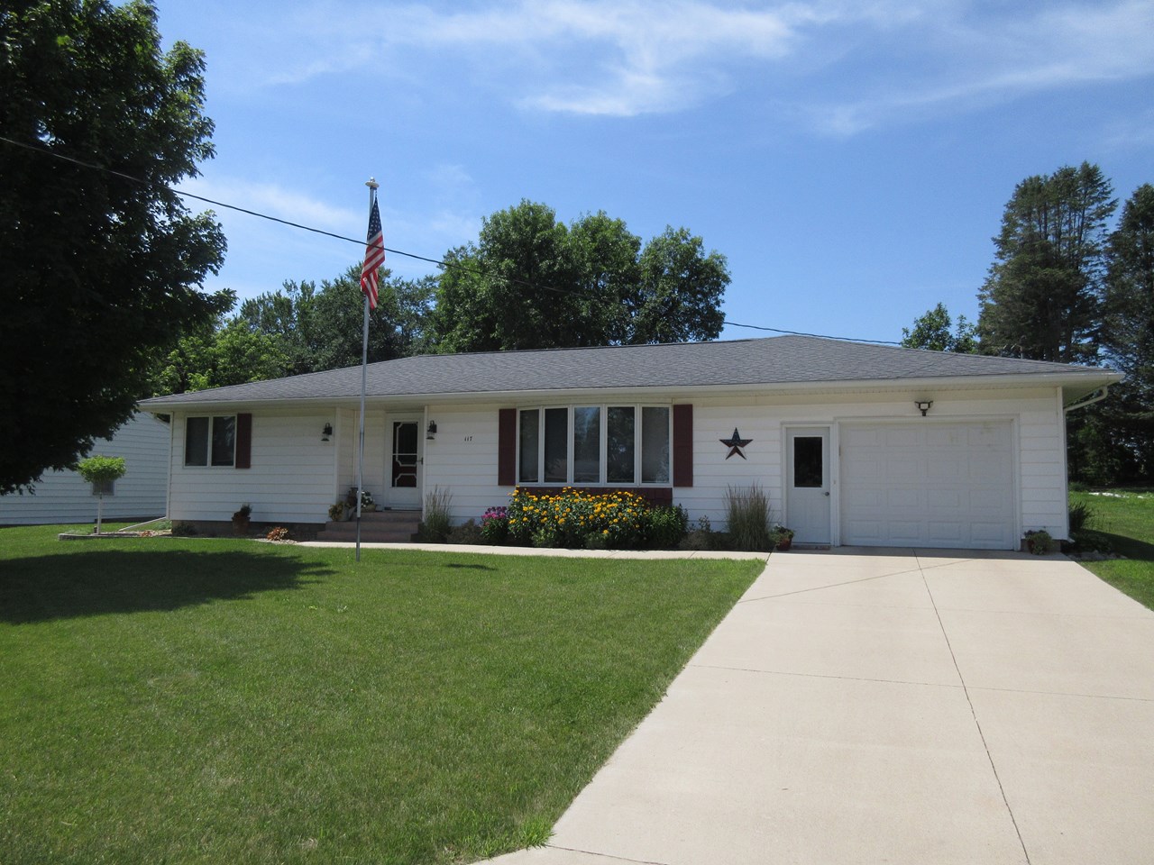 front of home new landscaping.  new driveway.  great curb appeal and location.