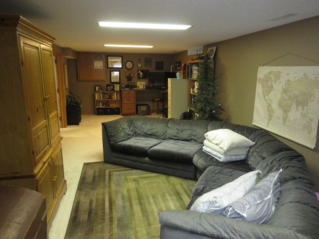 basement family room