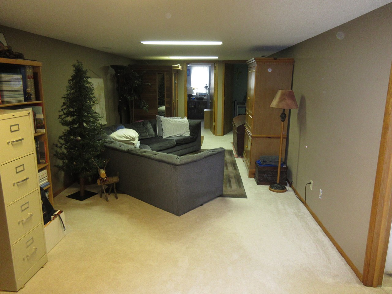 basement family room