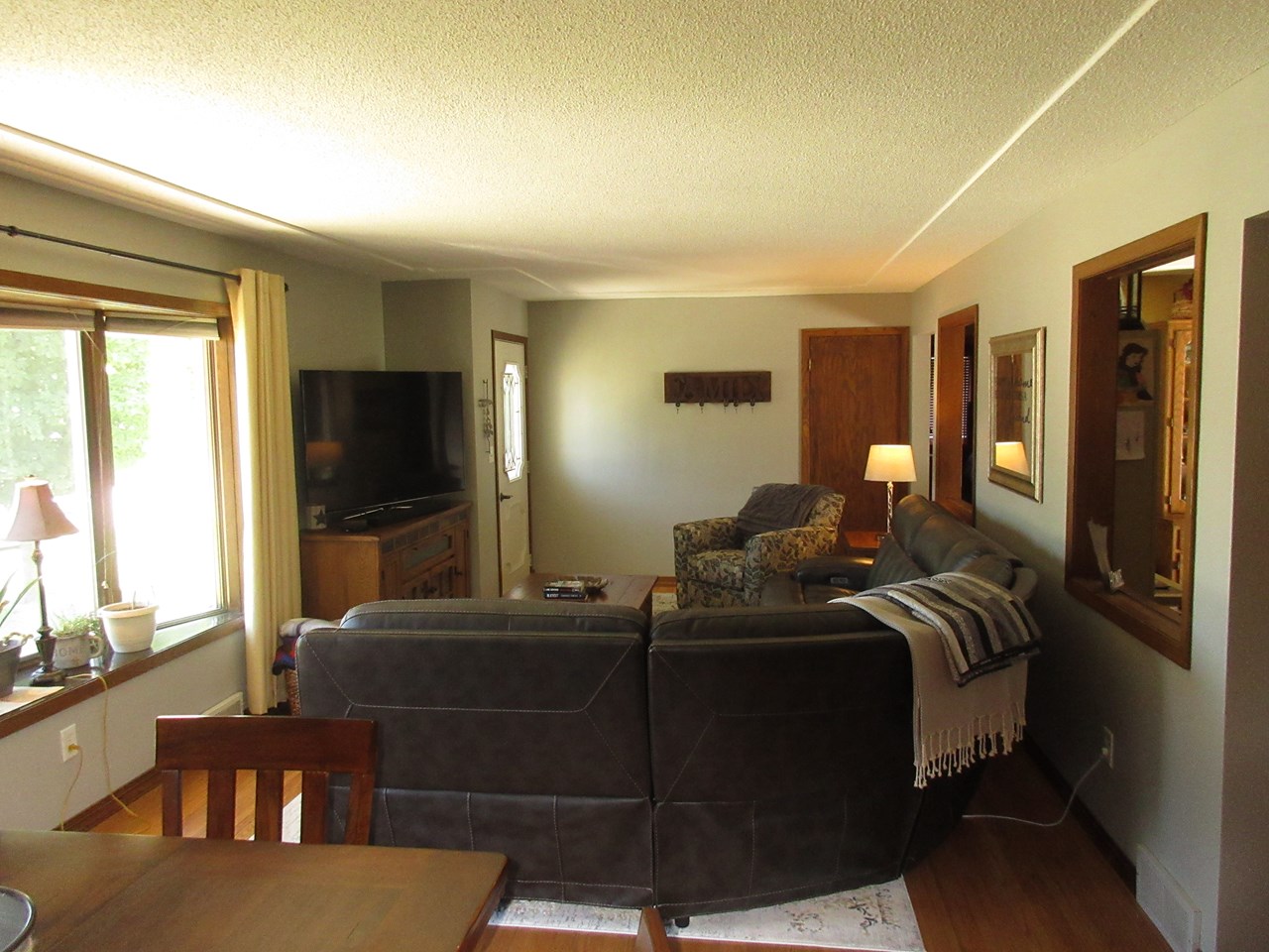 living room hardwood floors.