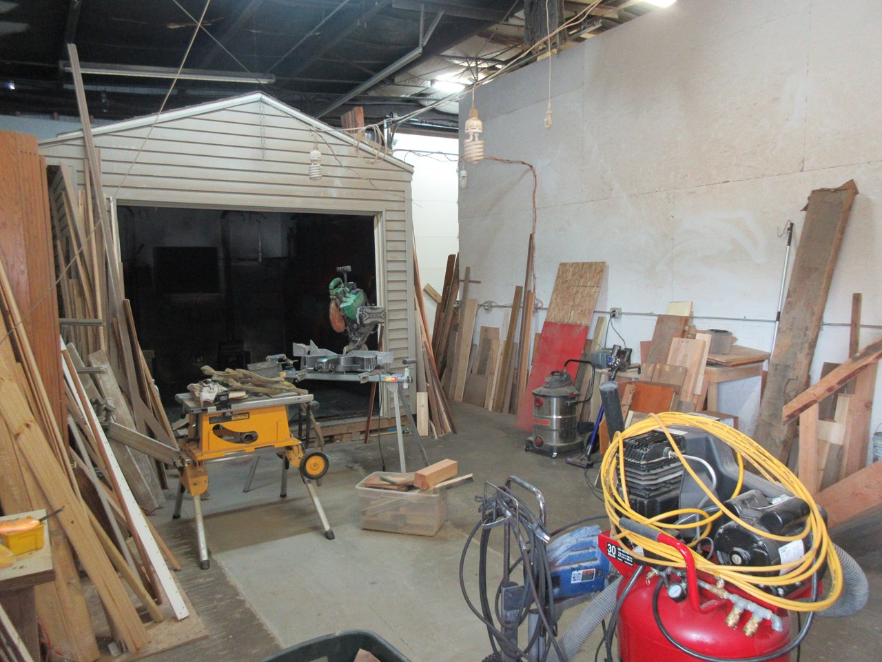 west side with paint booth