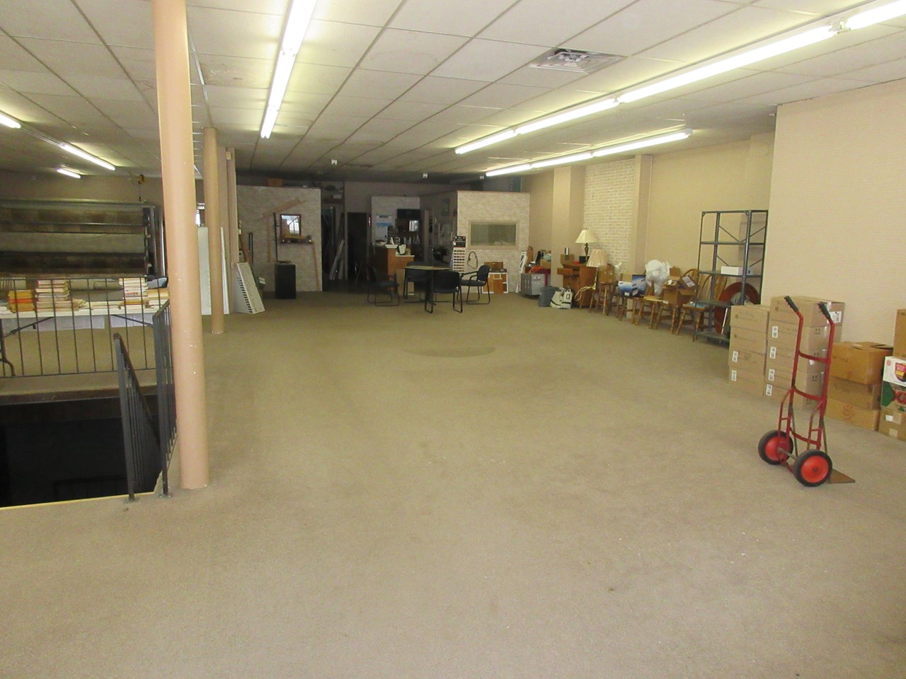 south half of main floor