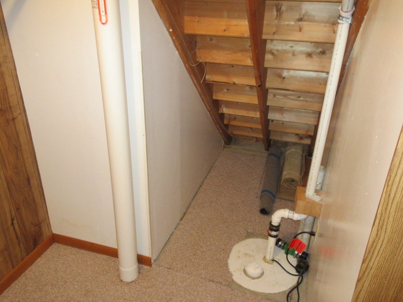 sump pump and radon mitigation