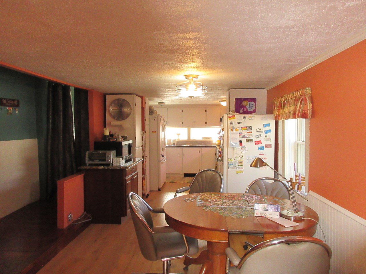 dining room and kitchen