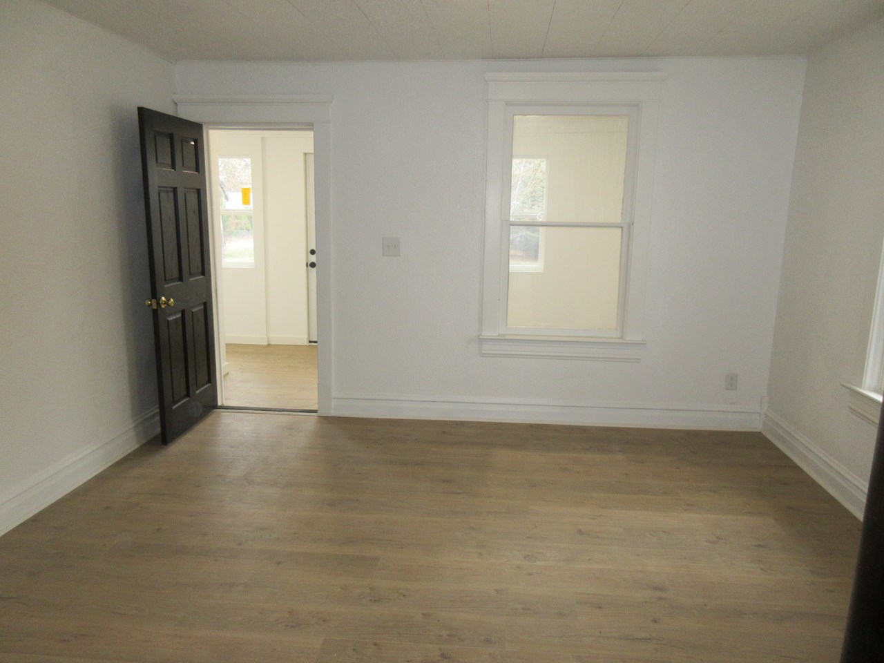 living room to the front porch