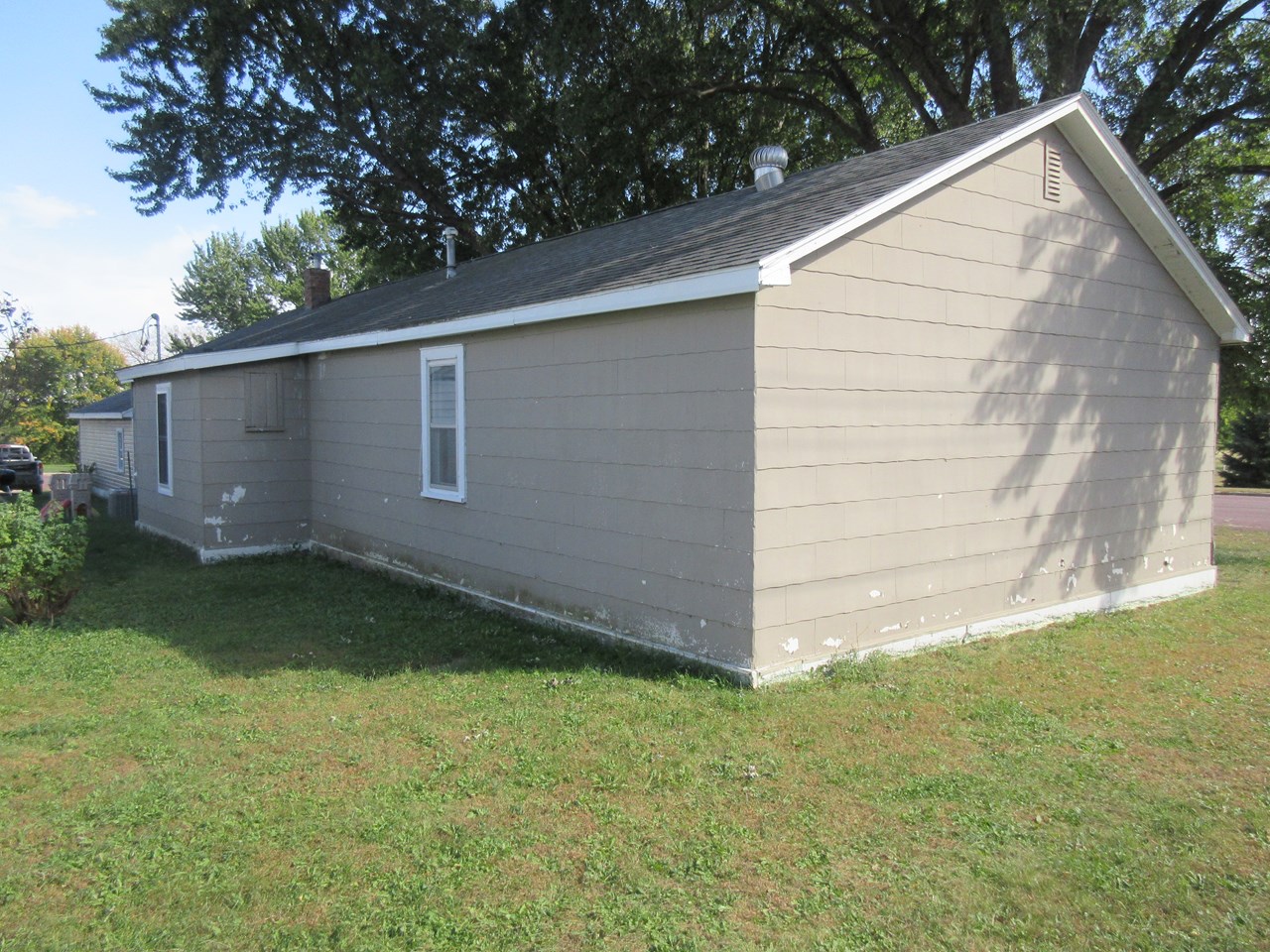 back of larger house