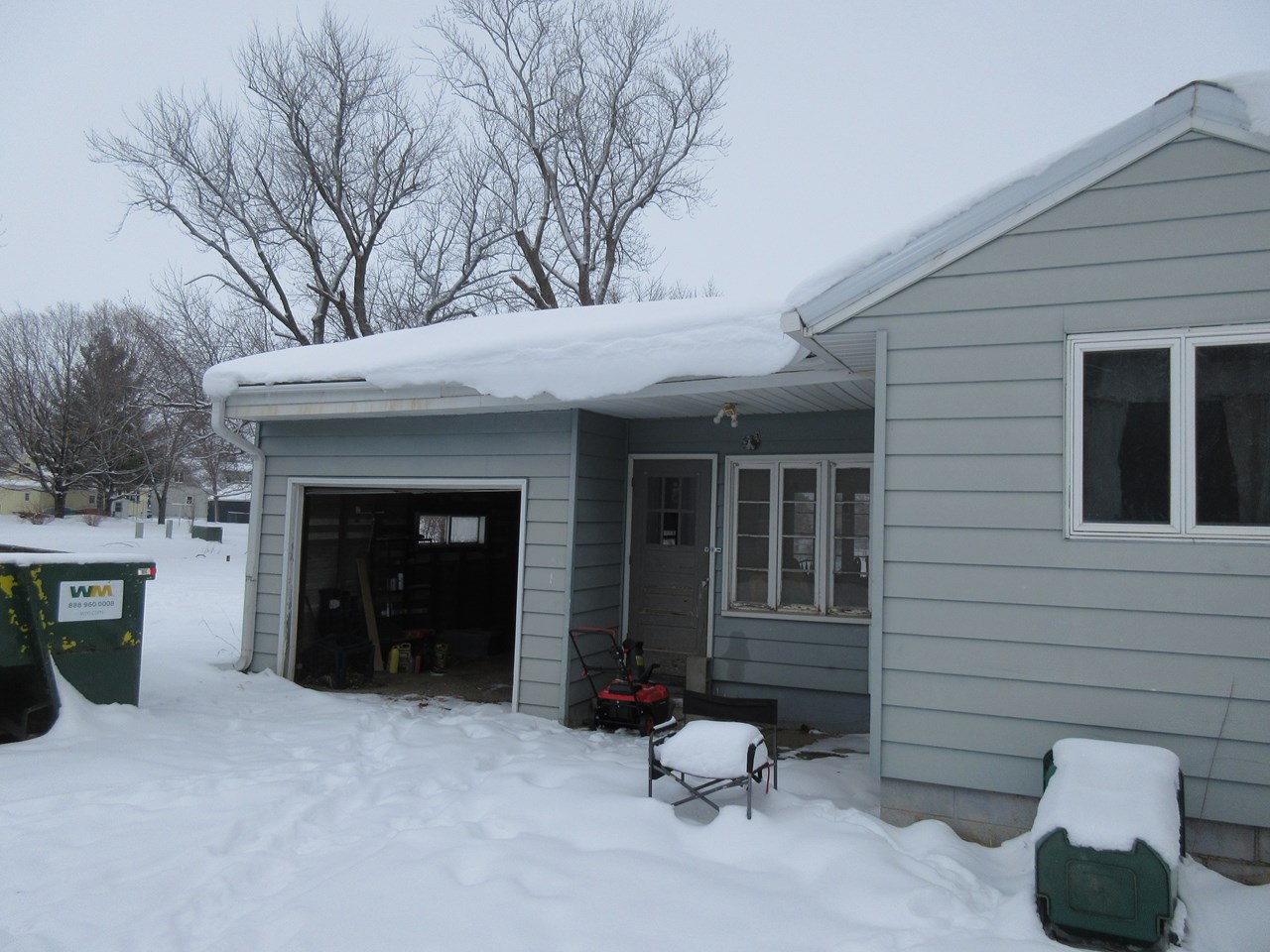 attached garage and breezeway