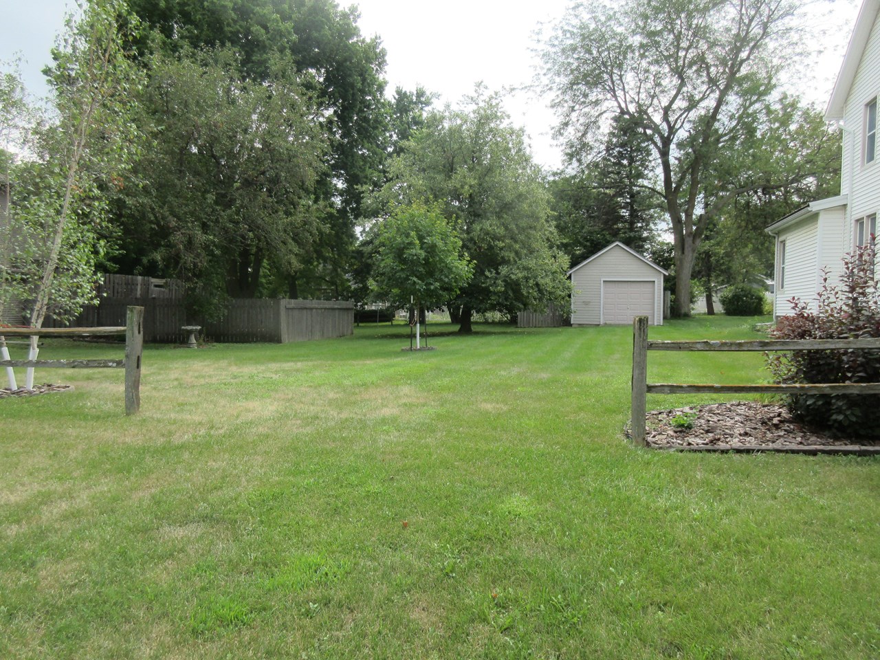 huge yard with second garage