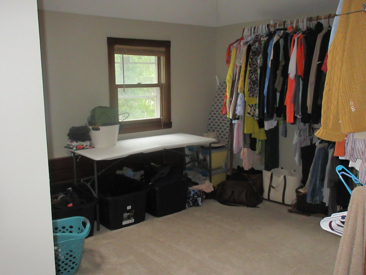 walk in closet could easily be a nursery, office, or third bedroom.